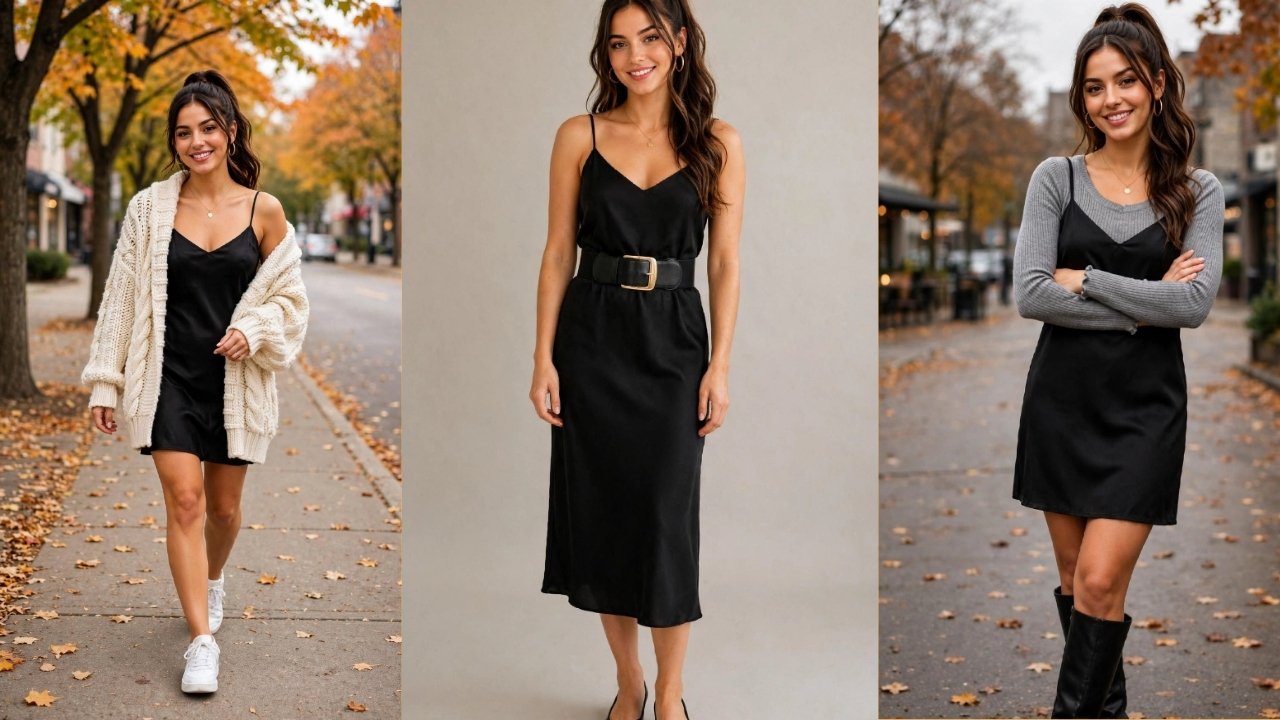 How to Style a Black Slip Dress 6 Different Ways This Fall How to Style a Black Slip Dress 6 Different Ways This Fall
