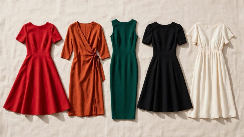 Five flattering dress silhouettes for different body shapes